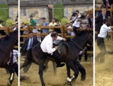 Όταν ο Ερντογάν προσπάθησε να μιμηθεί τον Πούτιν αλλά τελικά το άλογο τον πέταξε κάτω (βίντεο)